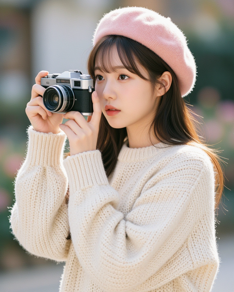 빈티지 필름 속의 오후